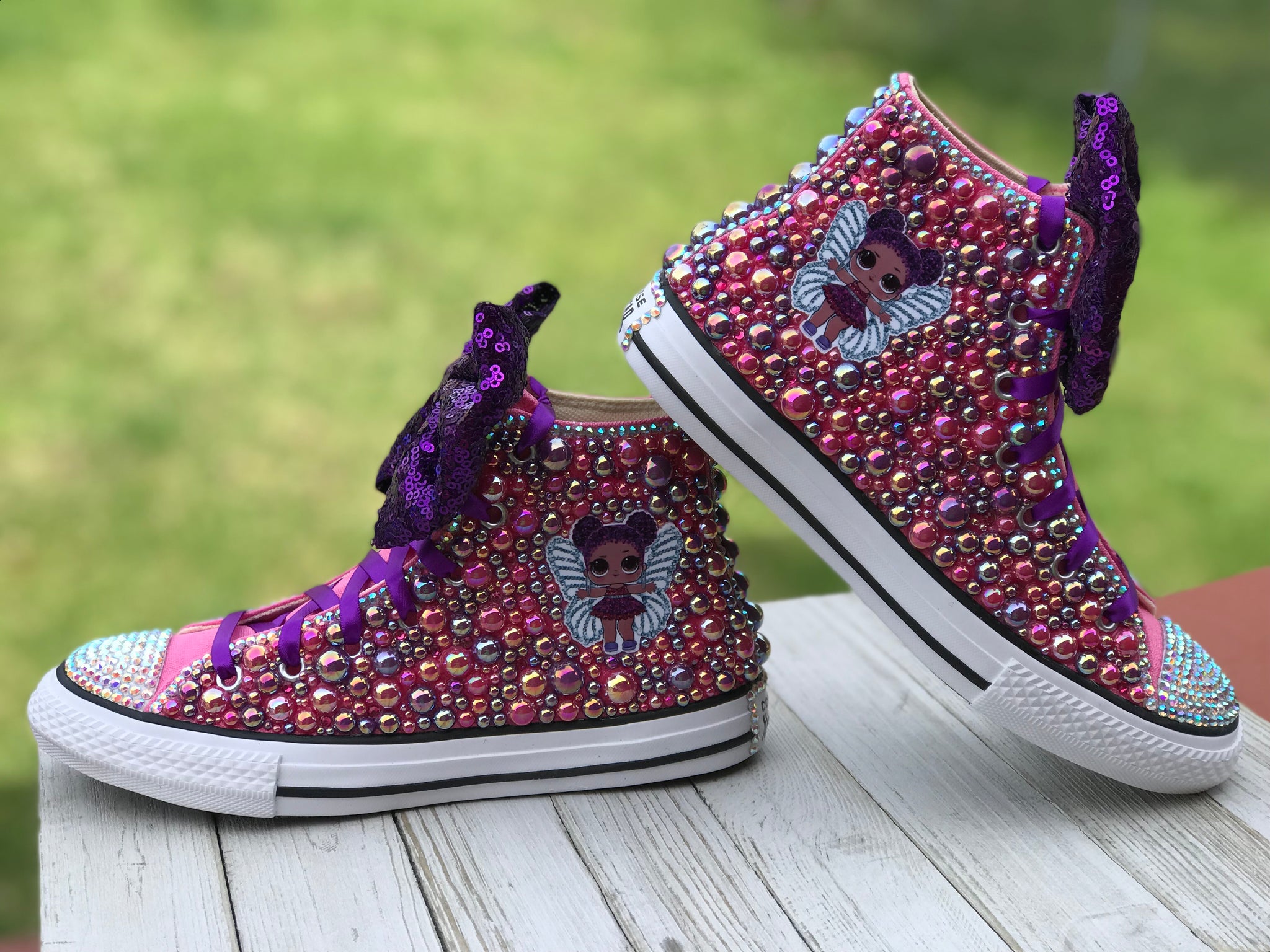 LOL Surprise Doll Purple Queen Converse Sneakers, LOL Doll Shoes ...