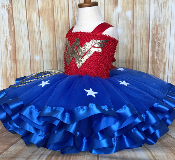 Wonder Woman Tutu, Wonder Woman Halloween Costume | Little Ladybug Tutus