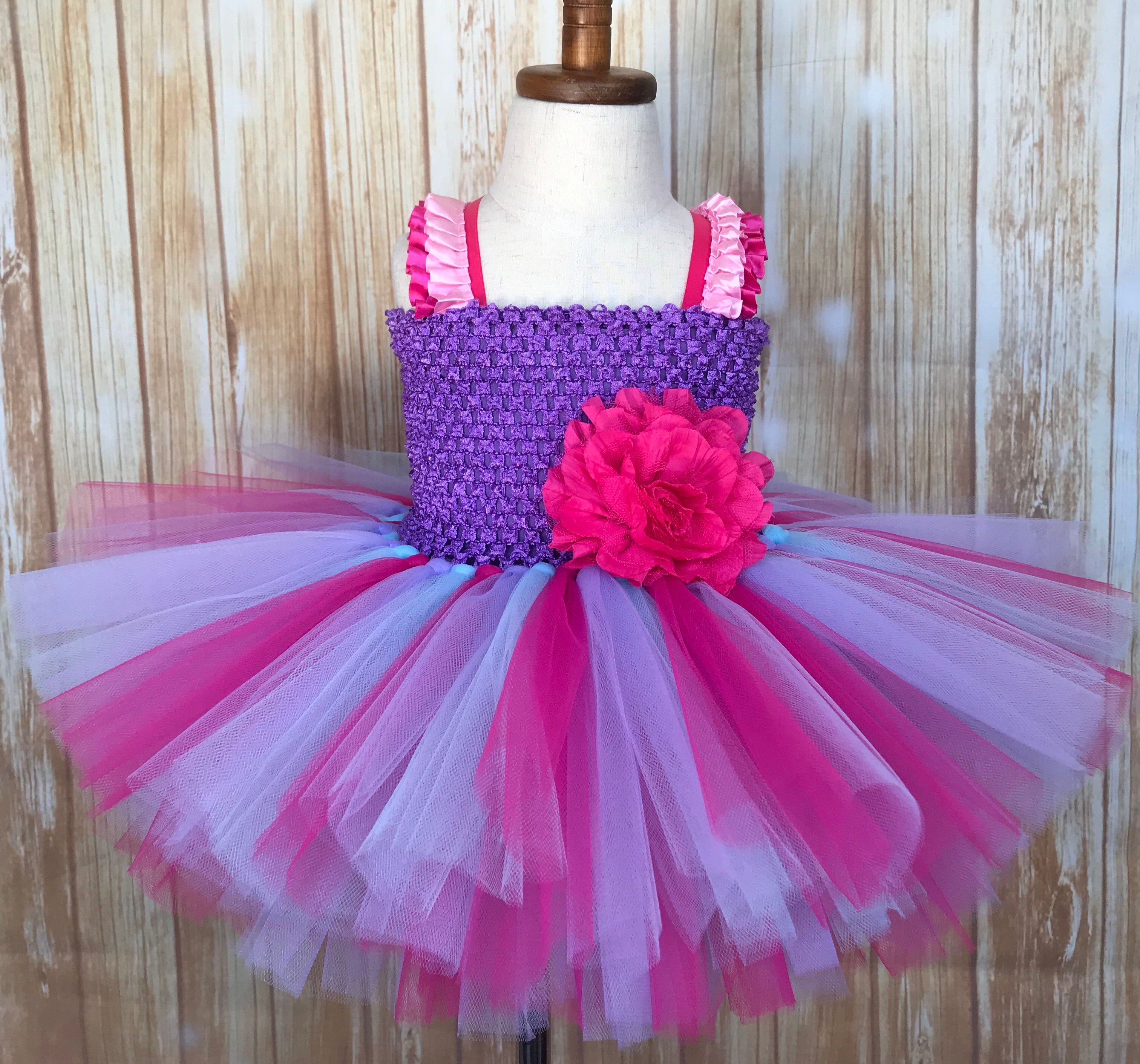 Pink and Purple Tutu Dress | Little Ladybug Tutus