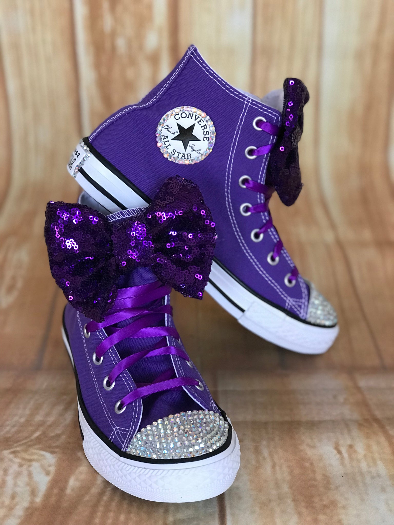 infant purple converse shoes