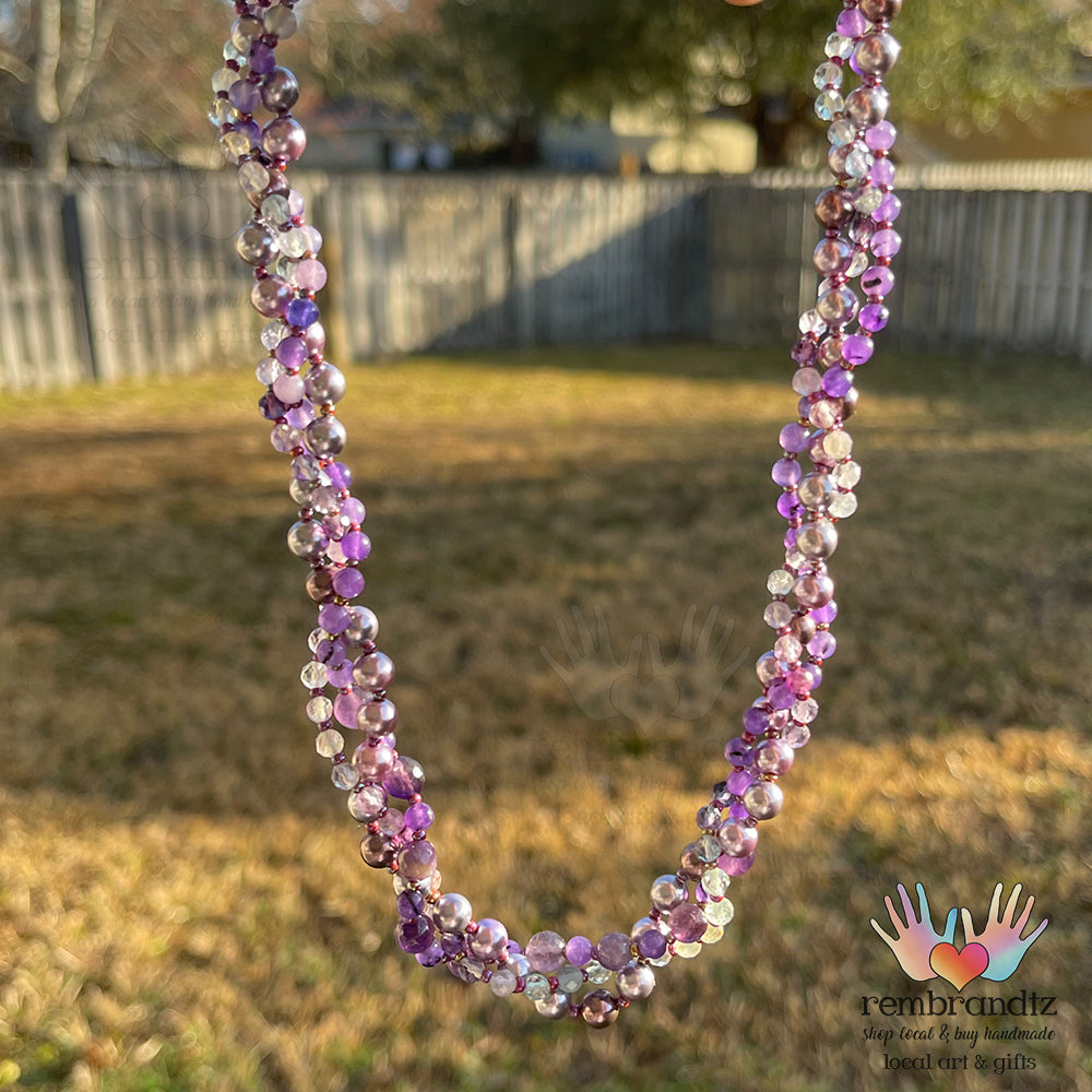 Amethyst Gemstone Bead Strand — Sparkling Creations