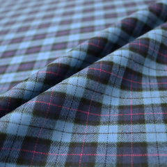 Brushed cotton tartan lining for hat