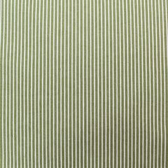 Green and White Hickory Stripe Fabric