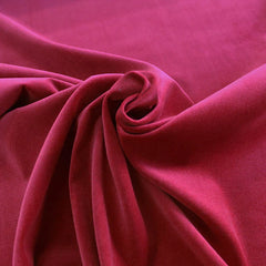 Burgundy velveteen fabric