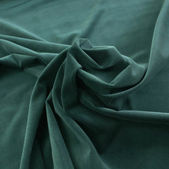 Green velveteen fabric