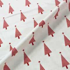 scandi christmas tree fabric