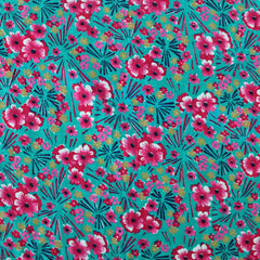 Vintage floral cotton fabric