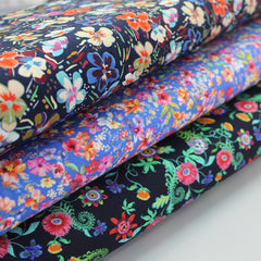 Digital Print Floral Viscose fabrics