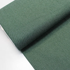 Green stretch denim fabric