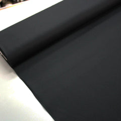 Black cotton twill fabric
