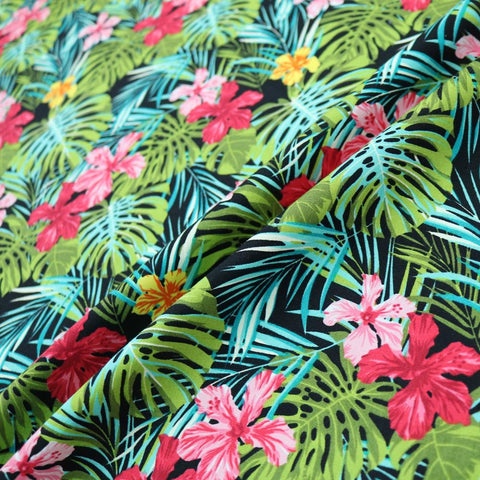 Dressmaking tropical print