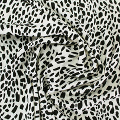 Leopard print black and white