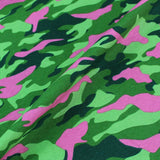 FG Furnishing pink and green camouflage fabric