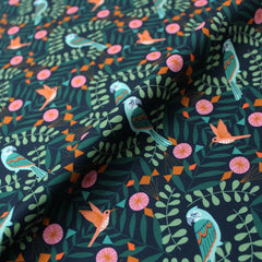 Macaw print fabric