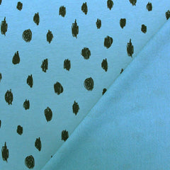 Spotted fabric scribbly dots