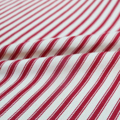 Home Furnishing Ticking Tape Fabric Red stripe