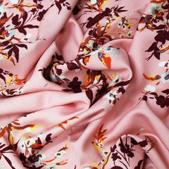 Summer viscose pink floral