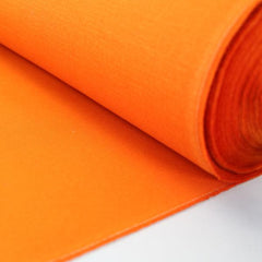 Bright orange panama cotton fabric