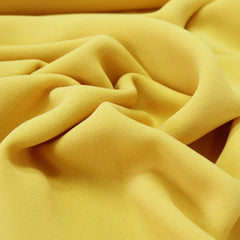 Yellow crepe fabric