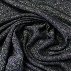 Black Glitter Sweatshirt fabric