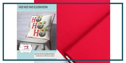 Christmas Cushion Cover Pattern and Fabric