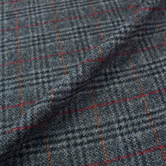 Wool check fabric