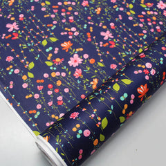 Floral navy fabric 