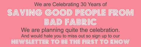 Fabrics Galore London 30th Birthday Promotion