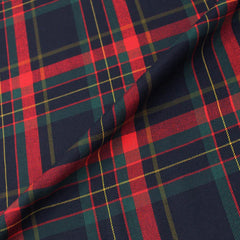 red tartan trouser fabric