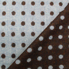 reversible spot wool dressmaking fabric