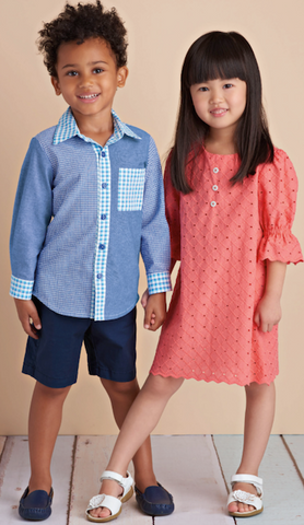 Children's shirt and dress pattern