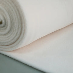 Cream polar fleece fabric
