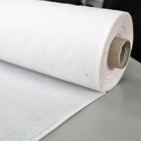 Fusible Interfacing Fabric - Medium Weight 100cm Wide White Non