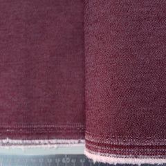 burgundy red stretch denim fabric