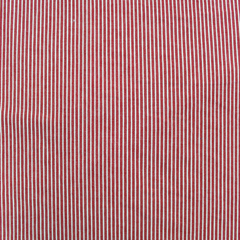 001: Scarlet (orange) & Multi-color Stripe, 100% Cotton