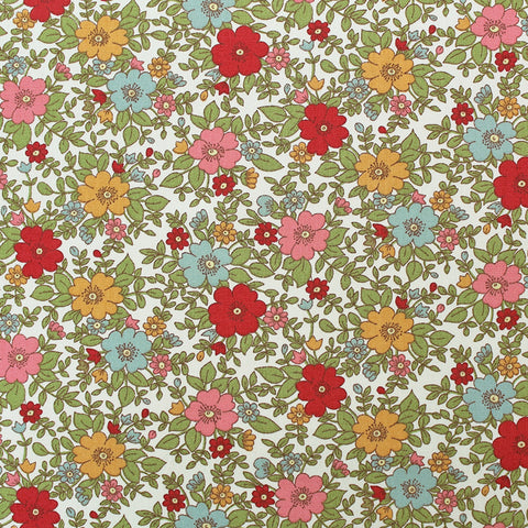 Shabby Floral Fabric Large Small Flowers for Curtain Dress Fabric