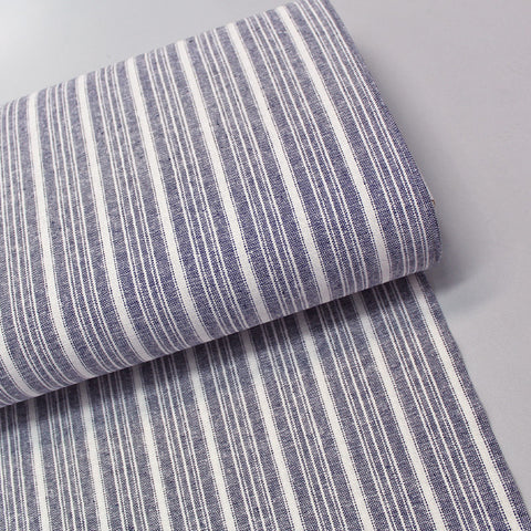 Linen and Cotton Mix - Stripe - Lavender