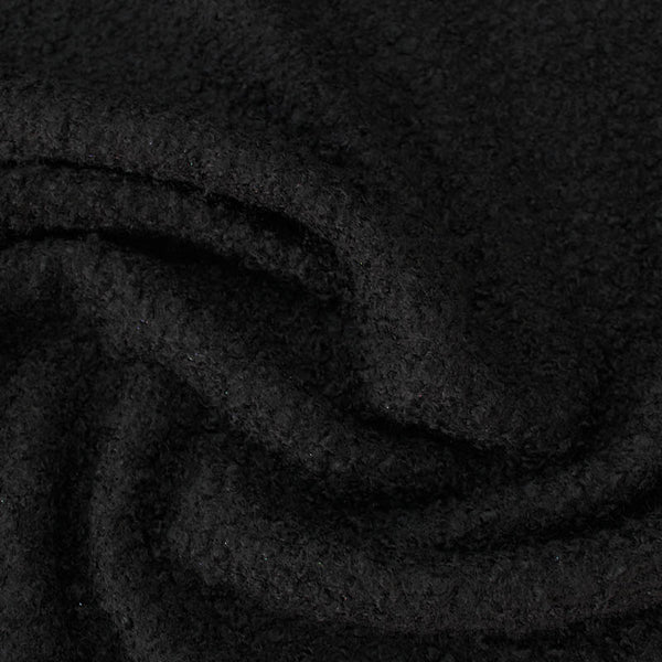 Boucle Coating Fabric - Black – Fabrics Galore