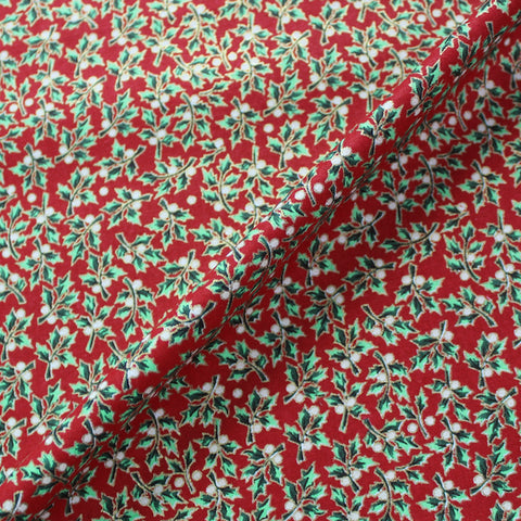 Christmas Cotton - Red - Busy Father Christmas