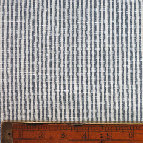 Chambray Stripe Home Furnishing Fabric - Blue – Fabrics Galore