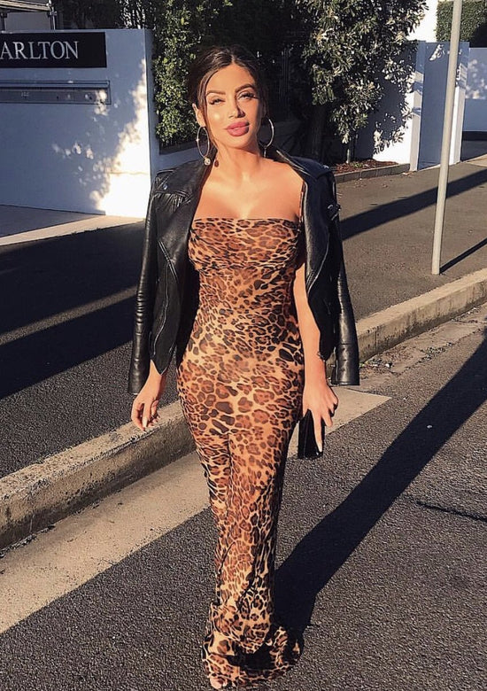 sexy cheetah dress