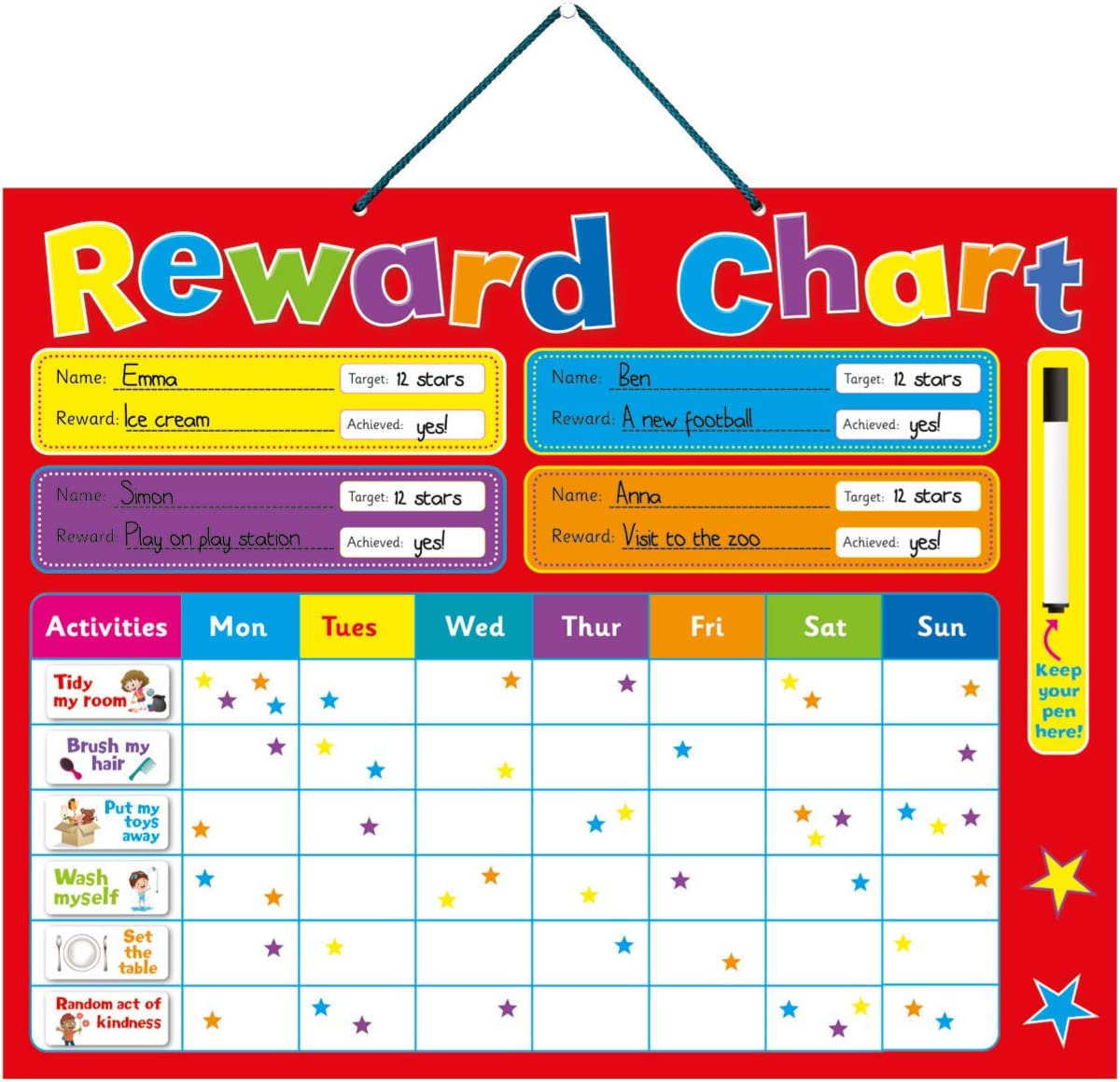 Reward Chart | Twinkle Star Baby & Party Store