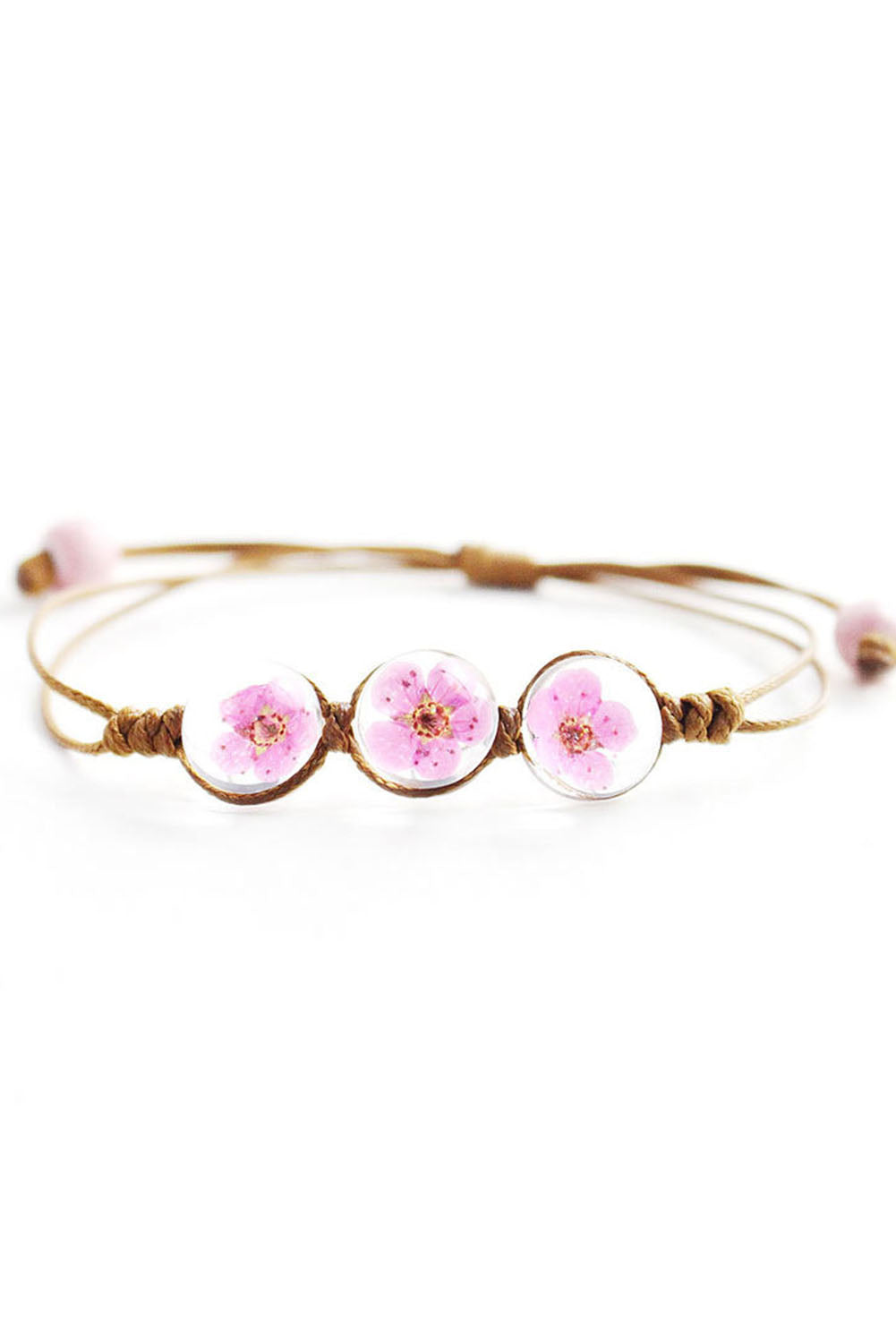 Glass Cherry Blossom Bracelet