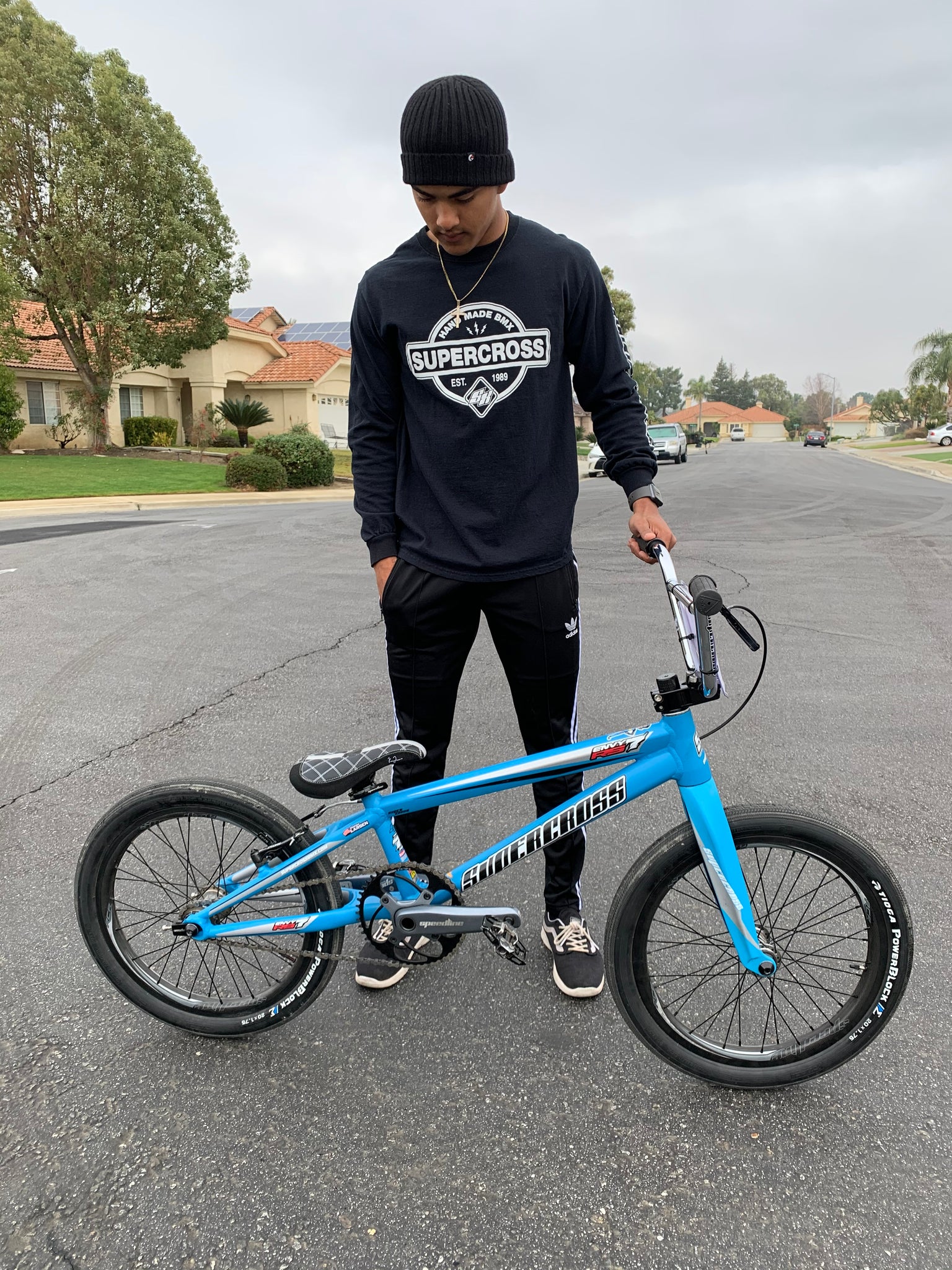 Kam Larsen and his Winter Fun Bike - The Supercross BMX ENVY RS7 