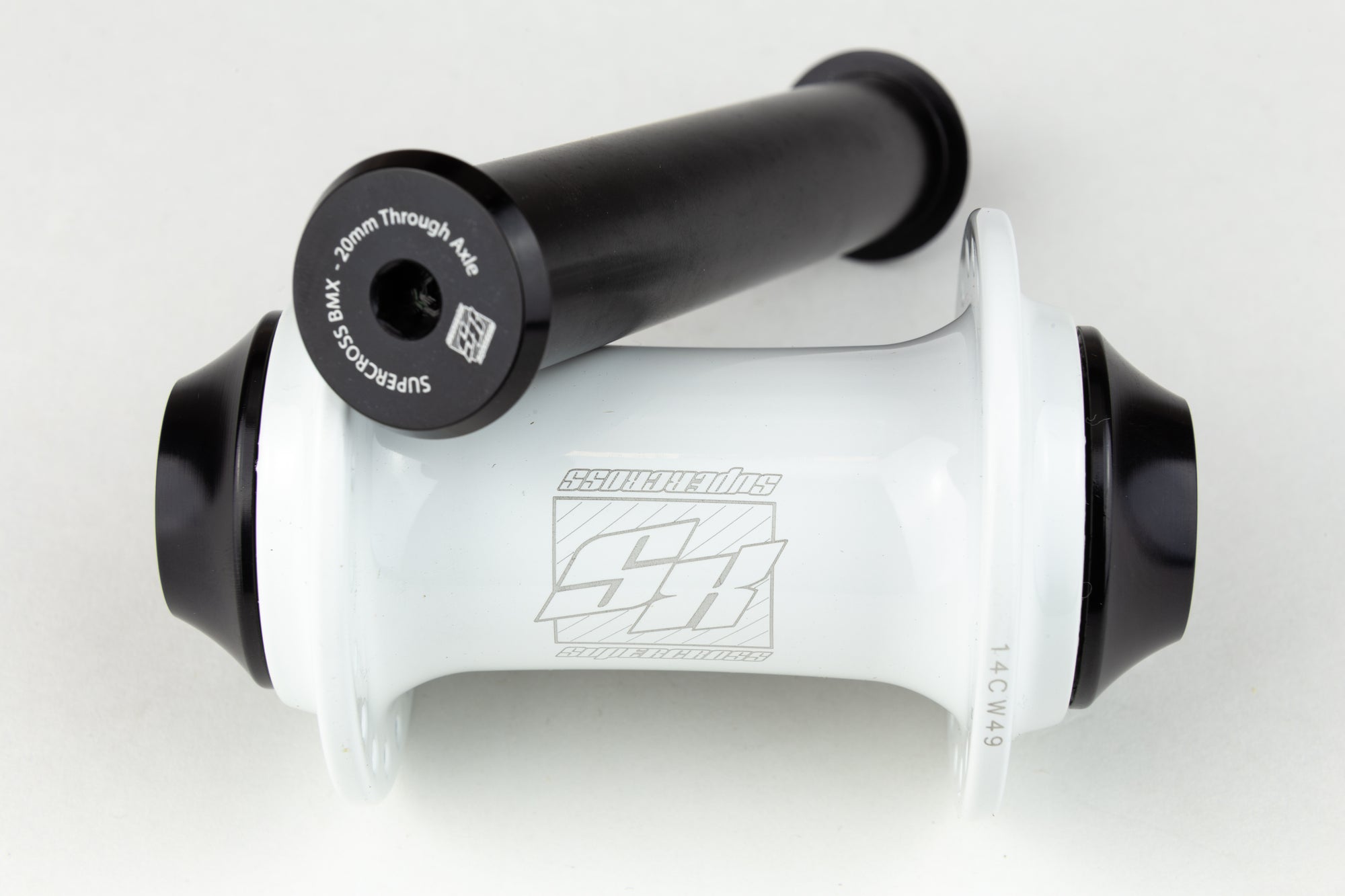 white bmx hubs