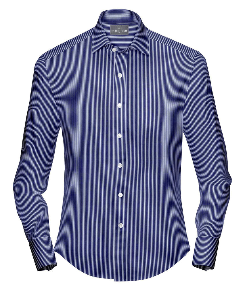 Hollywood Of Onderling verbinden Buy Royal Blue Stripe Shirt for Men Online at Best Price – My Suit Tailor