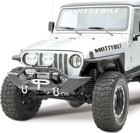 1987-1995 Jeep Wrangler XRC Front Bumper with Winch Plate – Rockriders