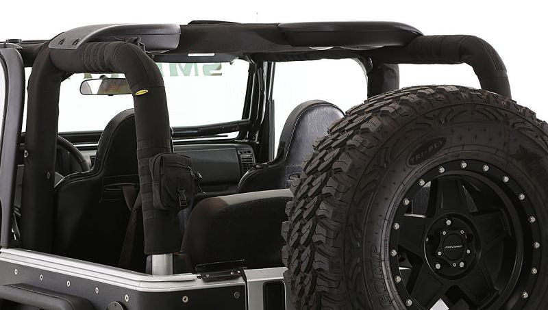 2007 2016 Jeep Wrangler 2 Door Smittybilt Roll Bar Padding Cover Kit With Molle Pouch Attachments