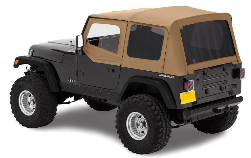 1988-1995 Jeep Wrangler Replacement Soft Top with Upper Door Skins & T –  Rockriders