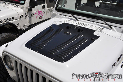 2003-2006 Jeep Wrangler Poison Spyder Customs Bare Steel Hood Louver i –  Rockriders